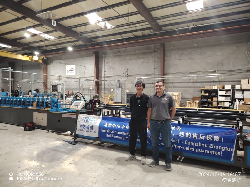 中拓角鋼機亮相紐約順利完成調試彰顯中國制造實力