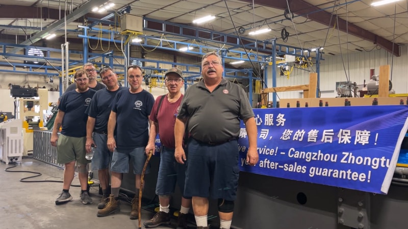 從滄州到美國跨越重洋顯實力：中拓龍骨機美國調試成功，客戶贊其穩定，專業服務與過硬品質贏贊譽